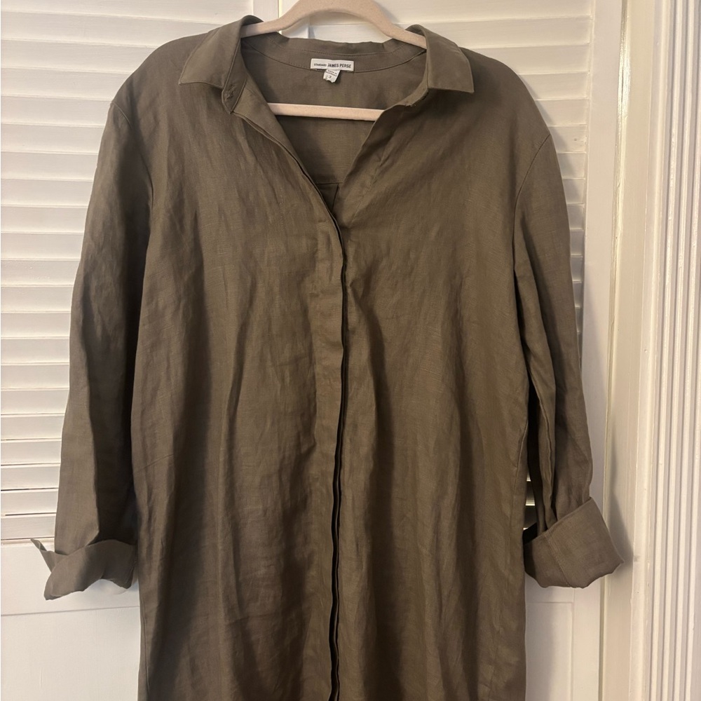James Perse Olive Green Long Tunic/Dress